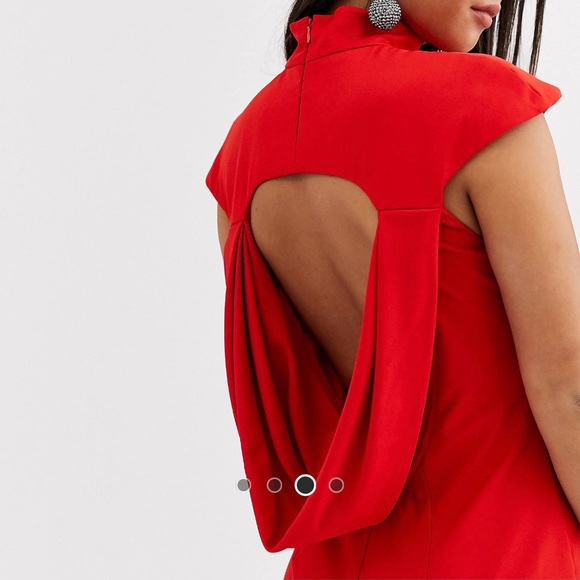 Classy red dress - Picture 3 of 4